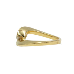 Bague Solitaire en or jaune et diamant