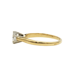 Bague Solitaire en or jaune et diamant - Castafiore
