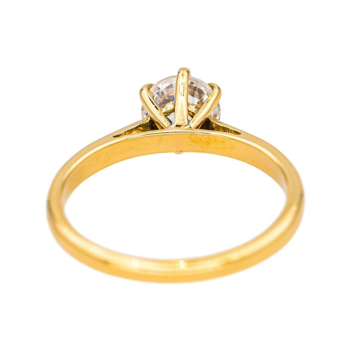 Bague Solitaire en or jaune et diamant - Castafiore