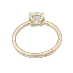 Bague solitaire en or jaune et diamant - Castafiore