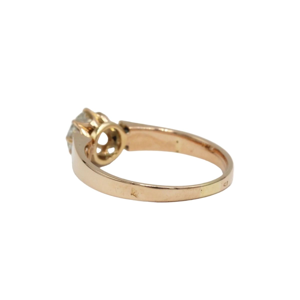 Bague Solitaire en or jaune et diamant - Castafiore