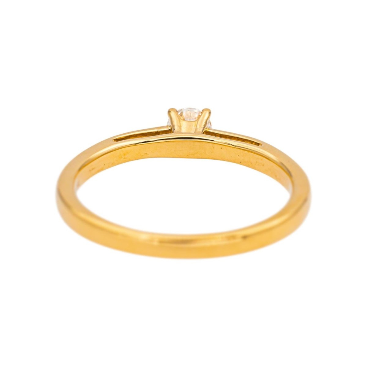 Bague Solitaire en or jaune et diamant - Castafiore