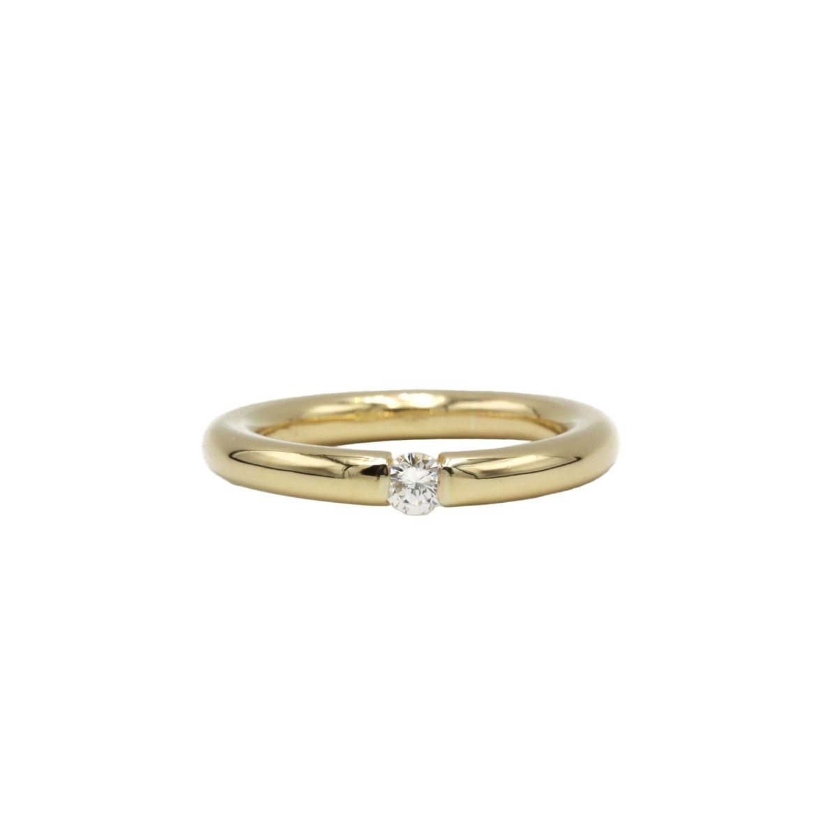 Bague Solitaire en or jaune et diamant - Castafiore