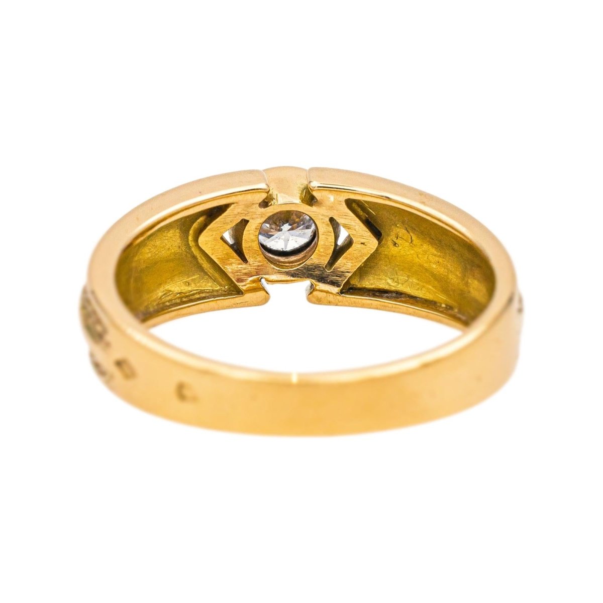 Bague Solitaire en or jaune et diamant - Castafiore
