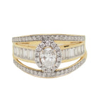 Bague solitaire en or jaune et diamant certifié - Castafiore