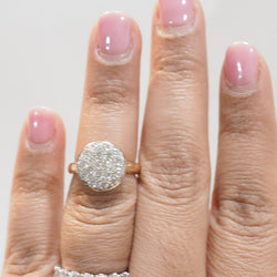 Bague Solitaire en or jaune et diamants - Castafiore