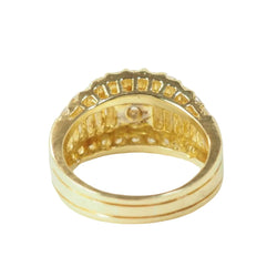 Bague Solitaire en or jaune et diamants - Castafiore