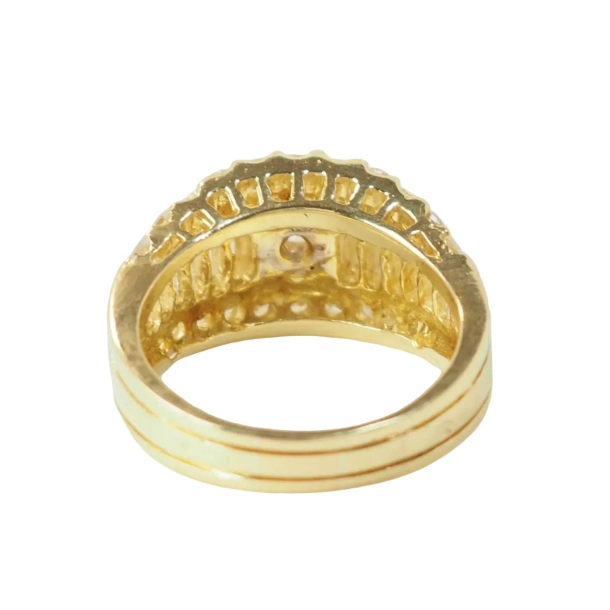 Bague Solitaire en or jaune et diamants - Castafiore