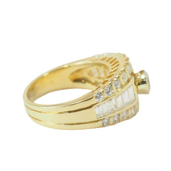 Bague Solitaire en or jaune et diamants - Castafiore