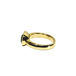 Bague Solitaire en or jaune et péridot - Castafiore