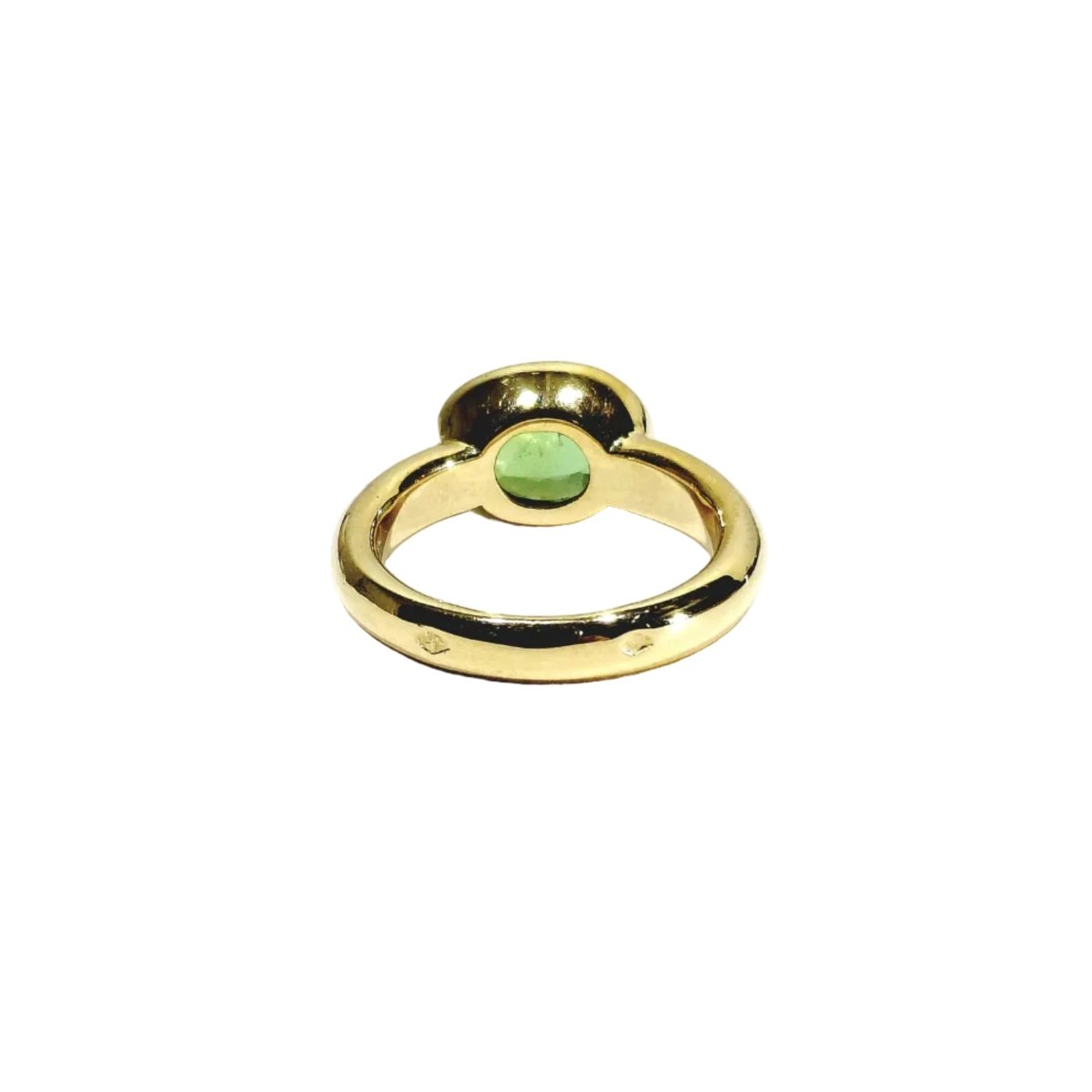 Bague Solitaire en or jaune et péridot - Castafiore
