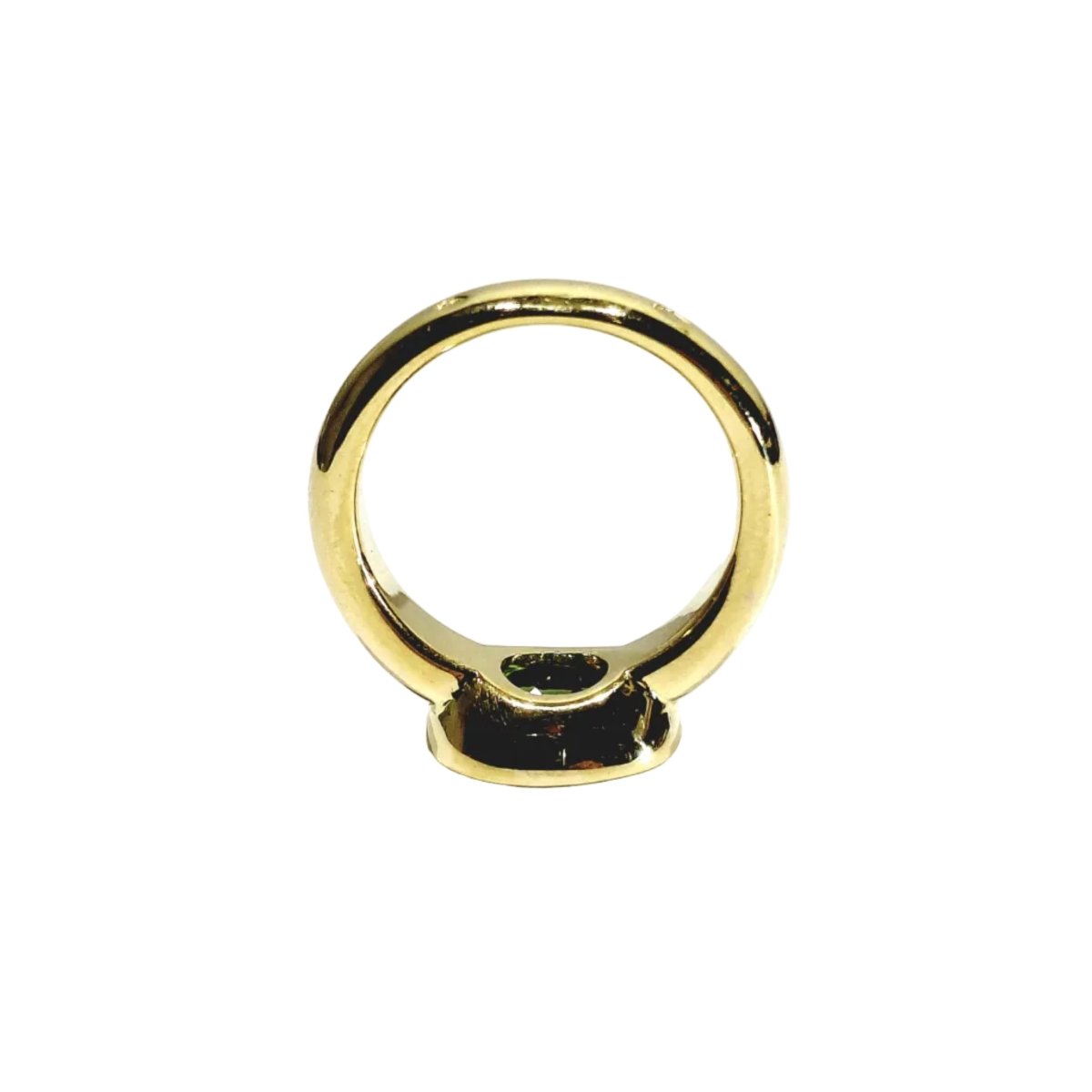 Bague Solitaire en or jaune et péridot - Castafiore