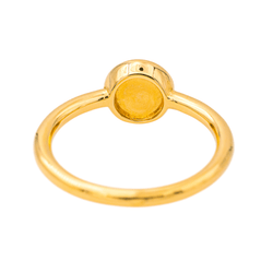 Bague Solitaire en or jaune et péridot - Castafiore