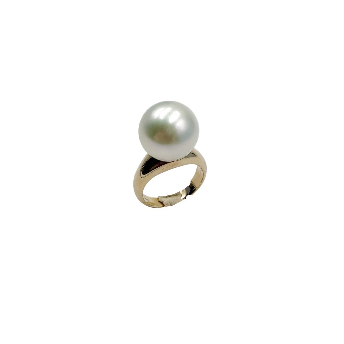 Bague Solitaire en or jaune et perle - Castafiore