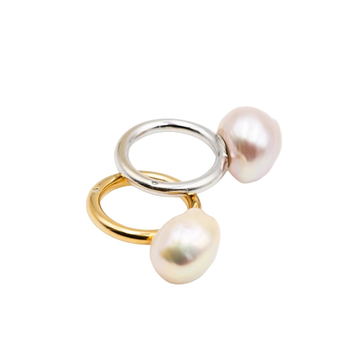 Bague Solitaire en or jaune et perle - Castafiore