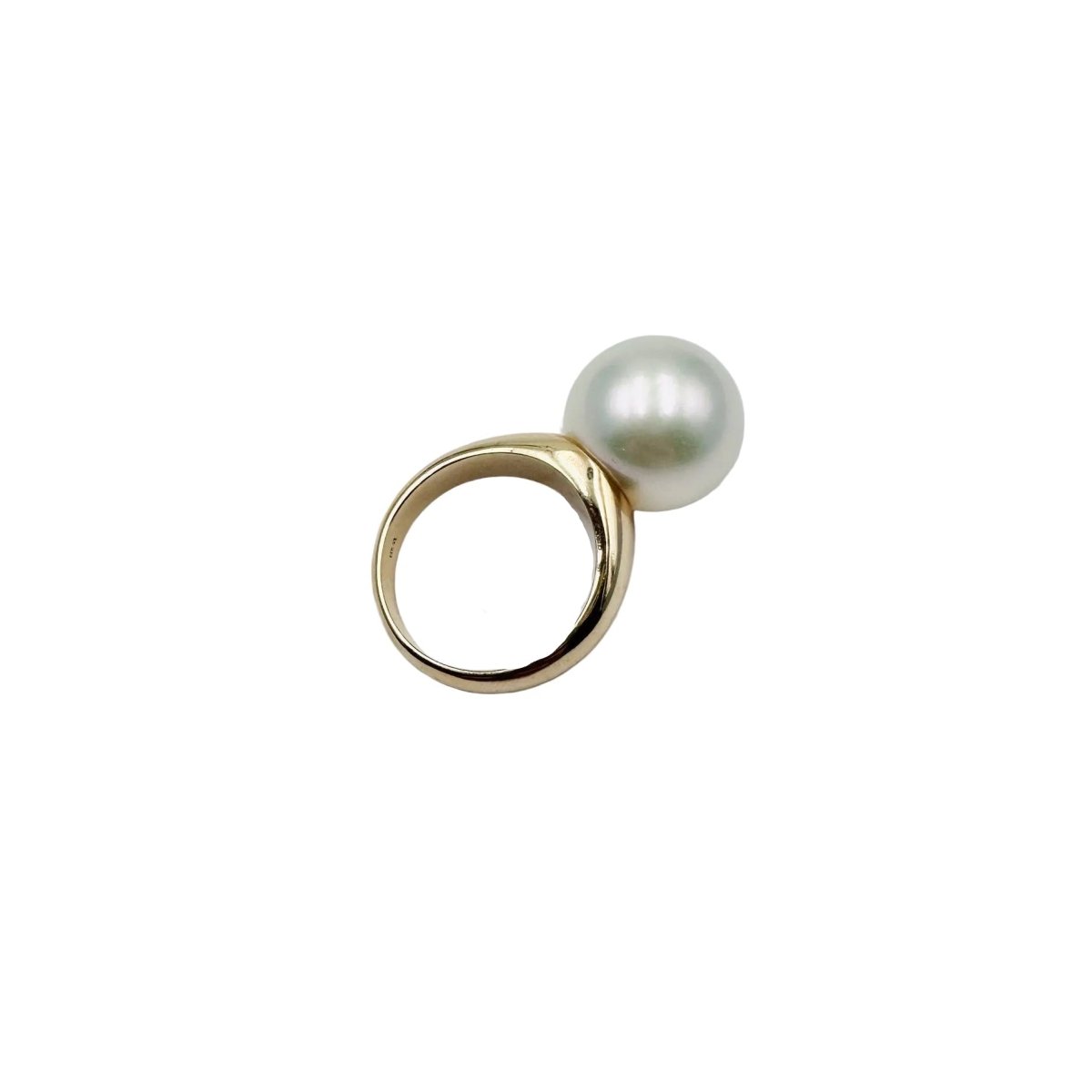 Bague Solitaire en or jaune et perle - Castafiore