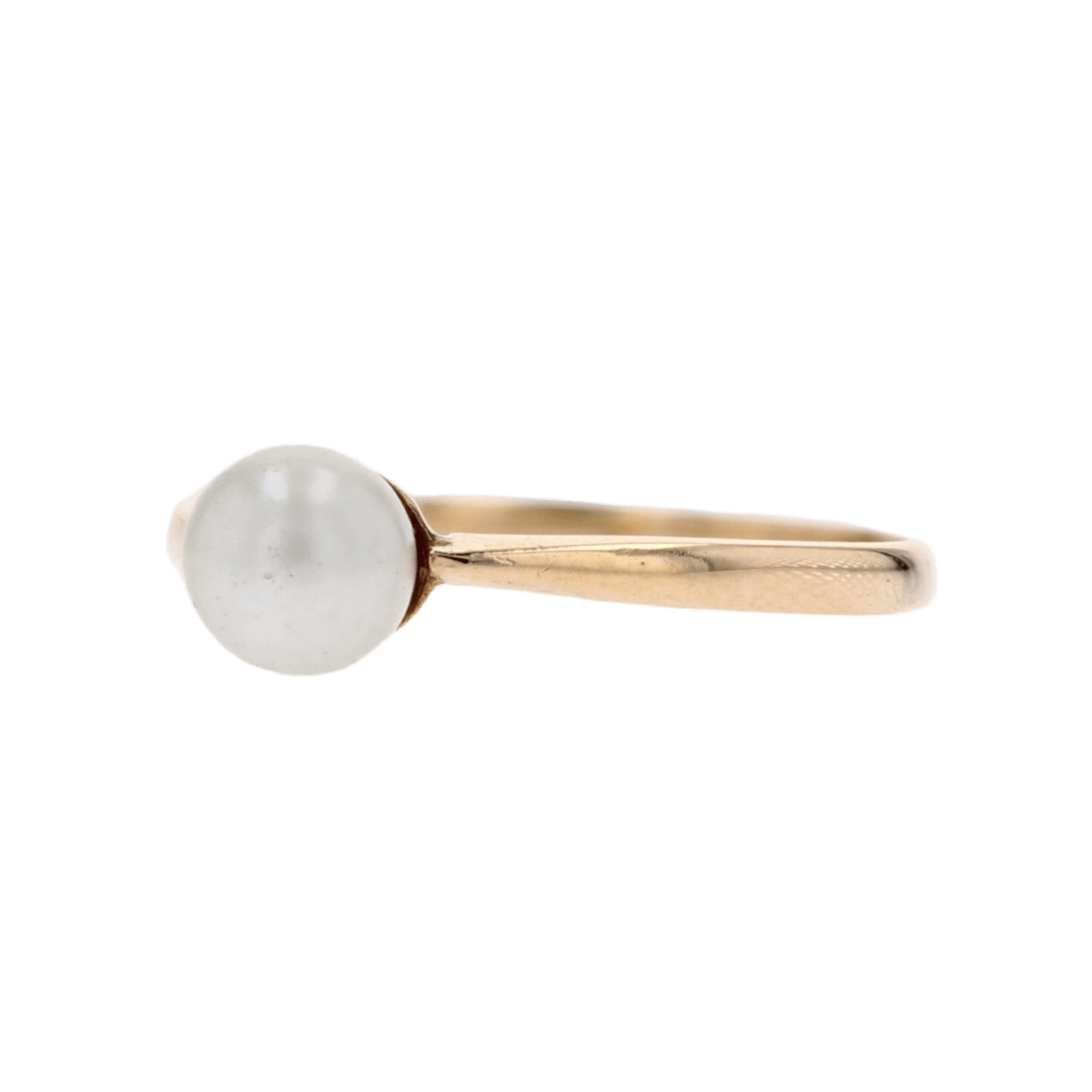 Bague Solitaire en or jaune et perle - Castafiore