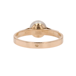 Bague Solitaire en or jaune et perle - Castafiore