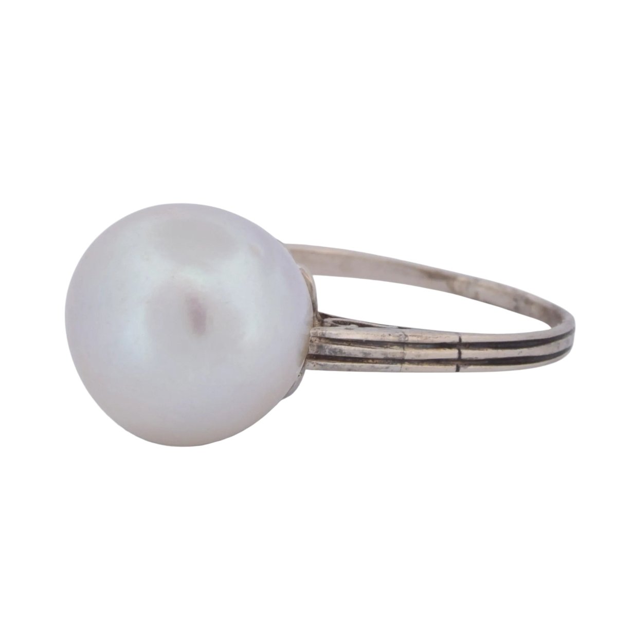 Bague Solitaire en or jaune et perle - Castafiore