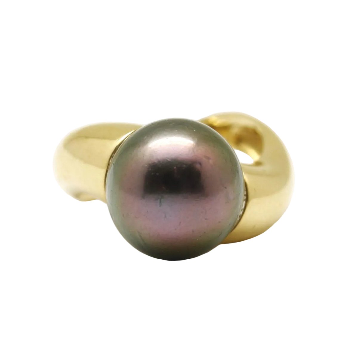 Bague Solitaire en or jaune et perle - Castafiore