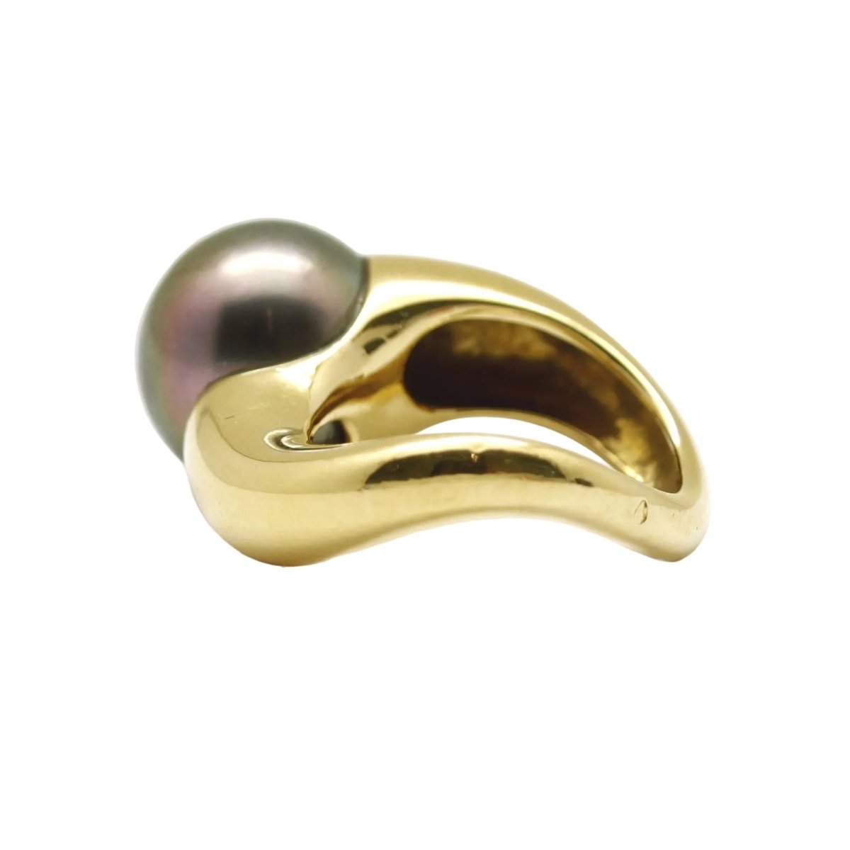 Bague Solitaire en or jaune et perle - Castafiore
