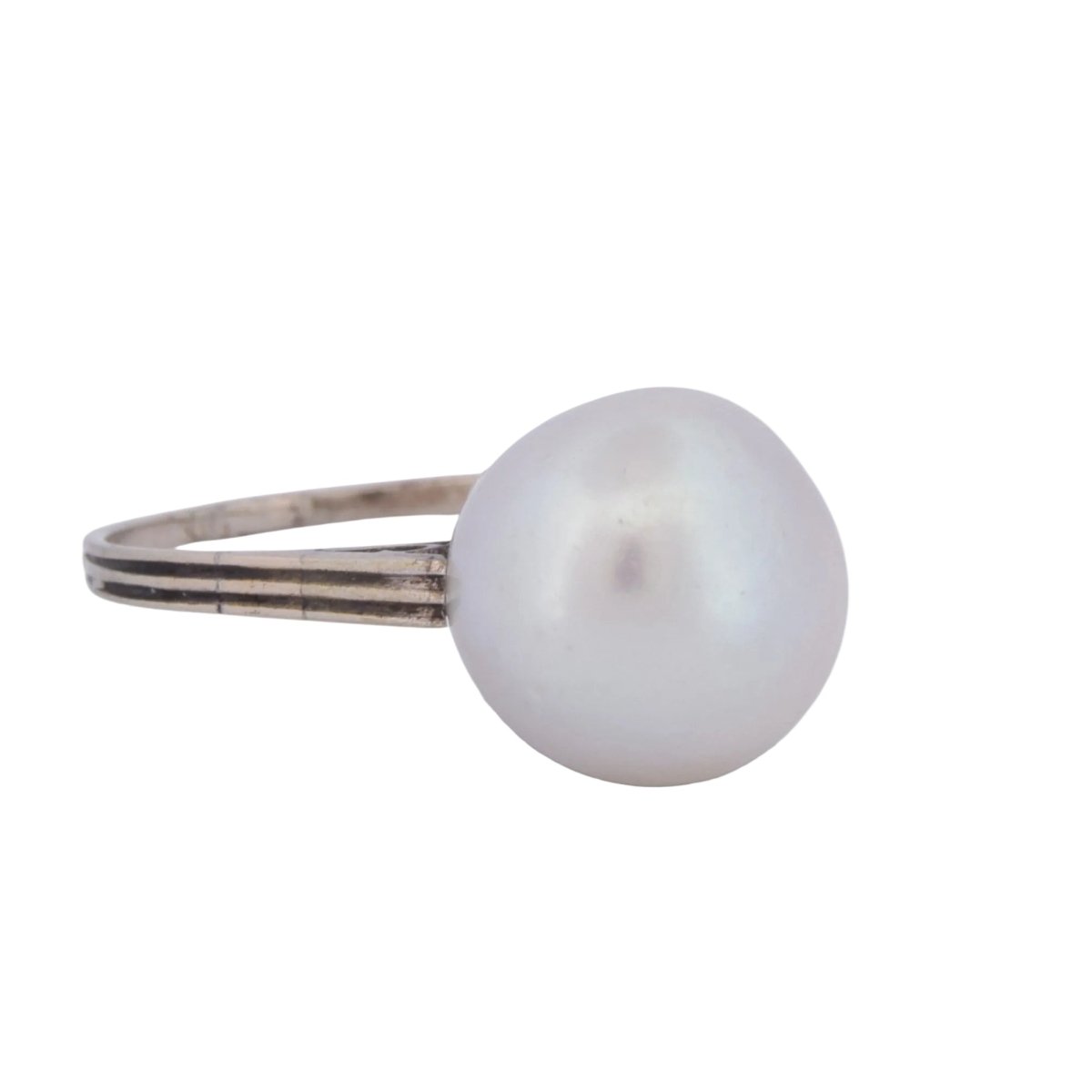 Bague Solitaire en or jaune et perle - Castafiore