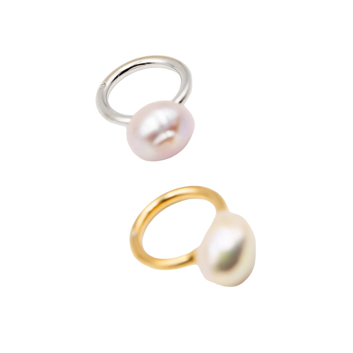 Bague Solitaire en or jaune et perle - Castafiore