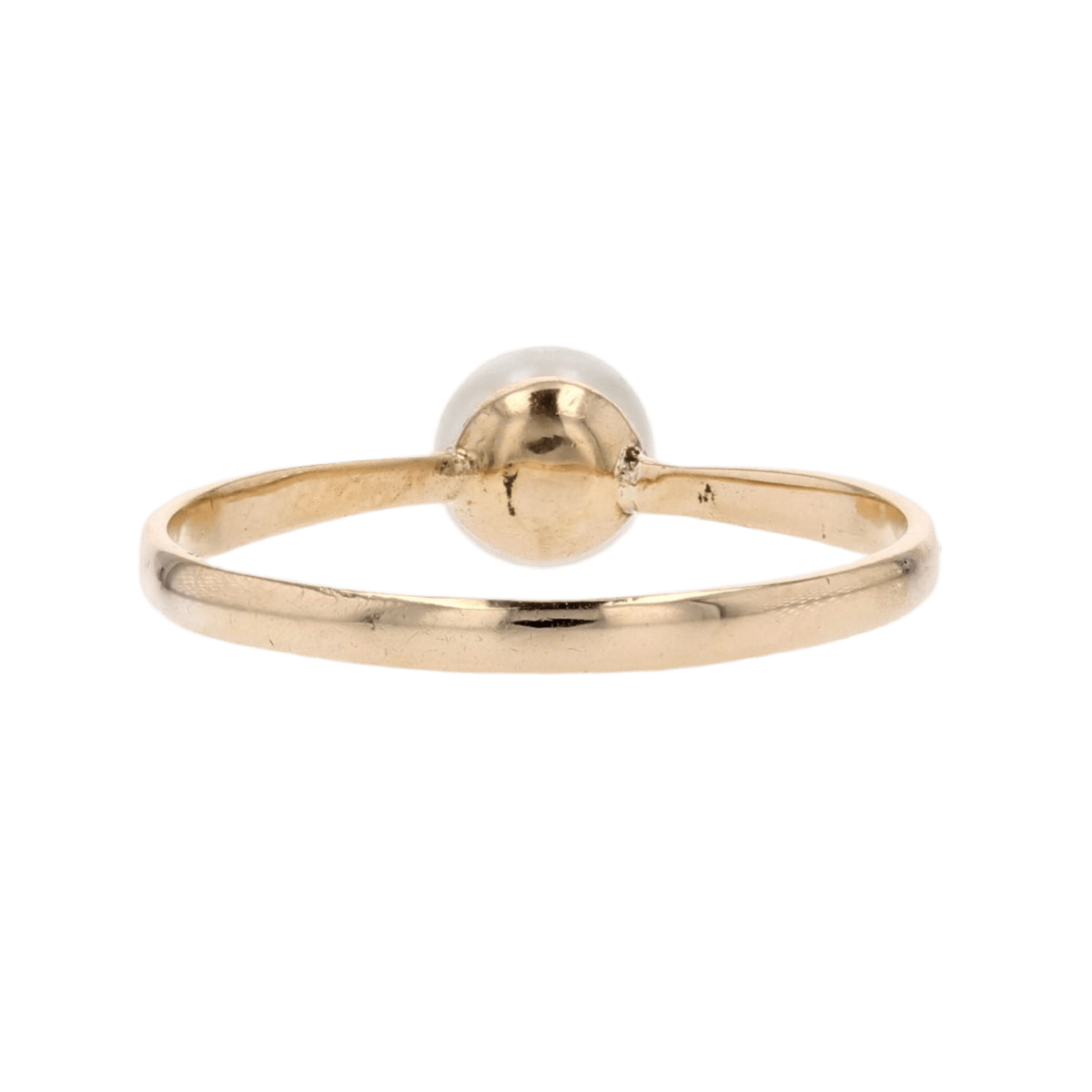 Bague Solitaire en or jaune et perle - Castafiore