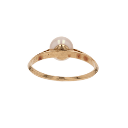 Bague Solitaire en or jaune et perle - Castafiore