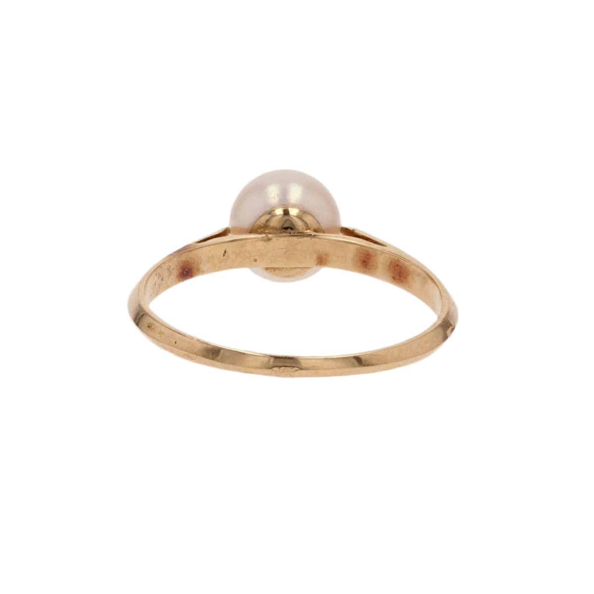 Bague Solitaire en or jaune et perle - Castafiore