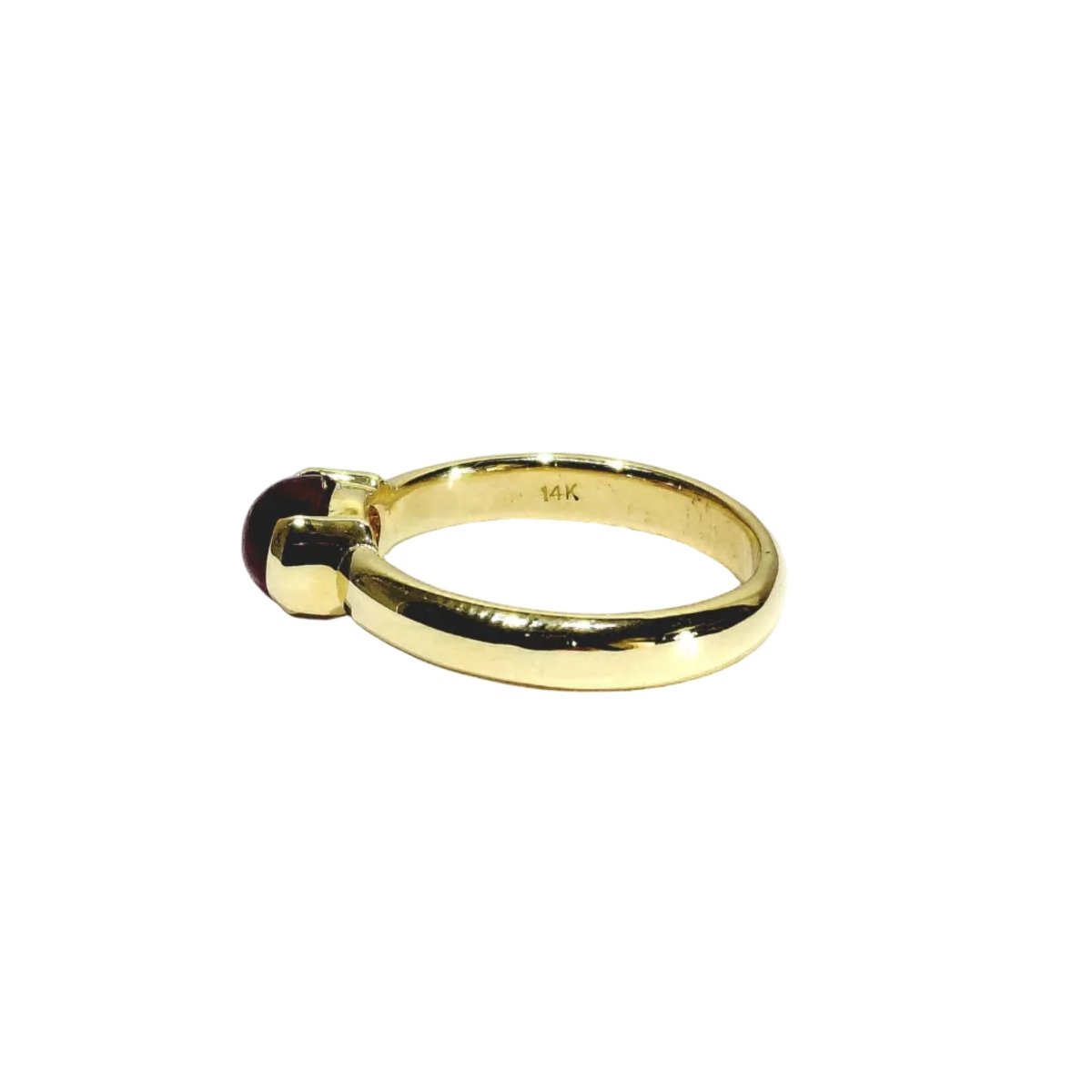 Bague Solitaire en or jaune et rubis - Castafiore