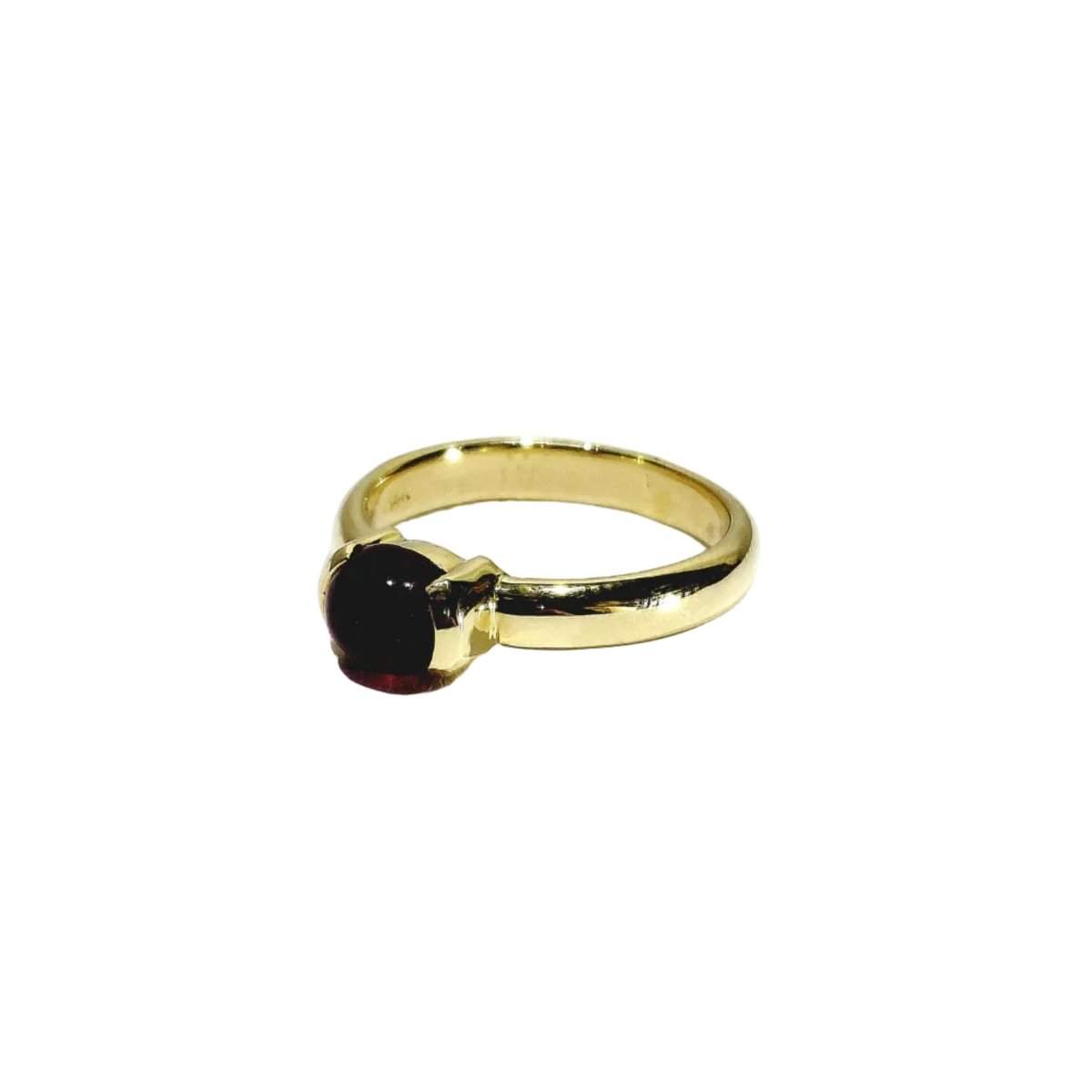 Bague Solitaire en or jaune et rubis - Castafiore