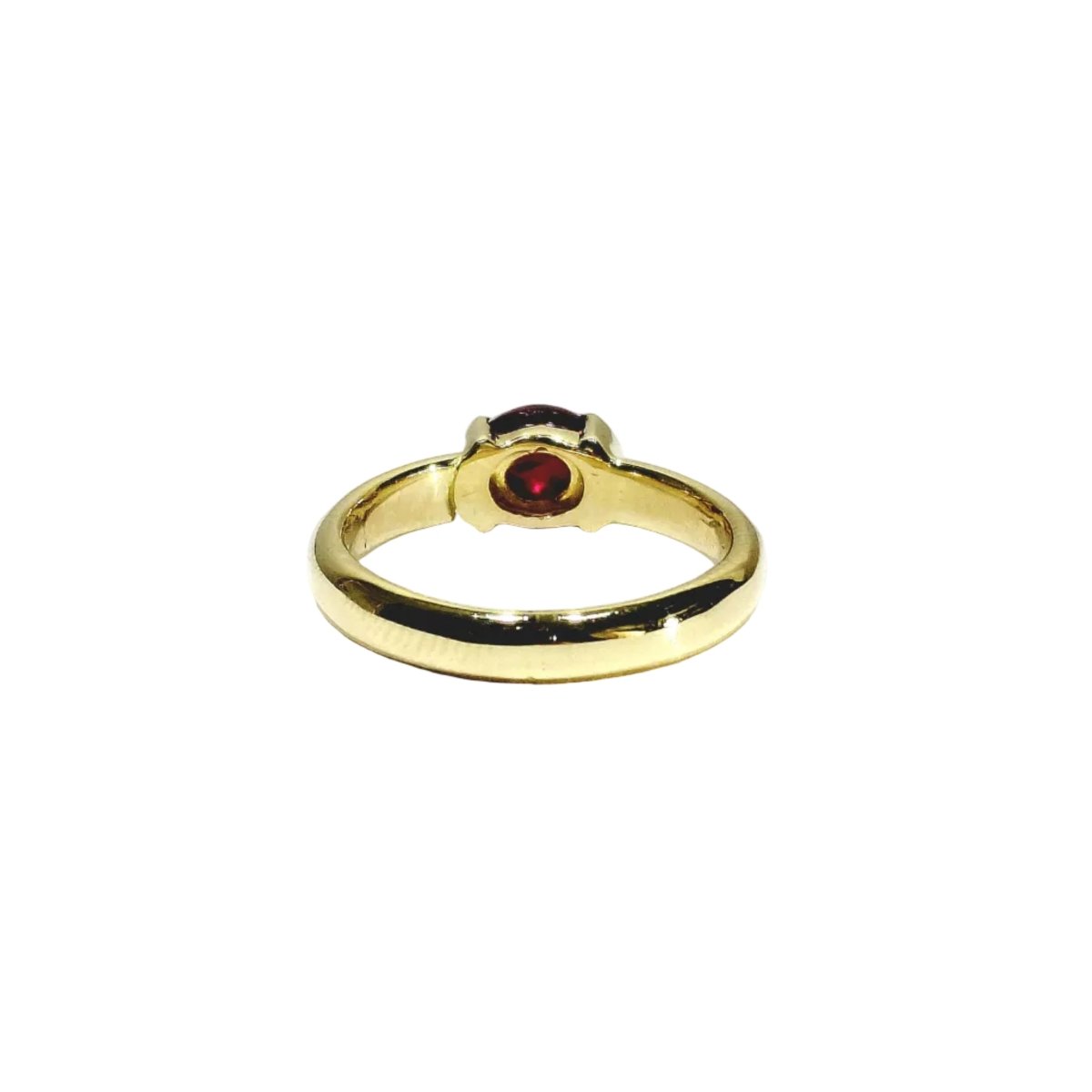 Bague Solitaire en or jaune et rubis - Castafiore