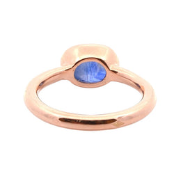 Bague Solitaire en or jaune et saphir - Castafiore