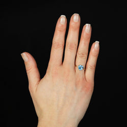 Ring cur topaz yellow gold