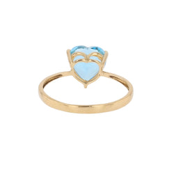 Ring cur topaz yellow gold