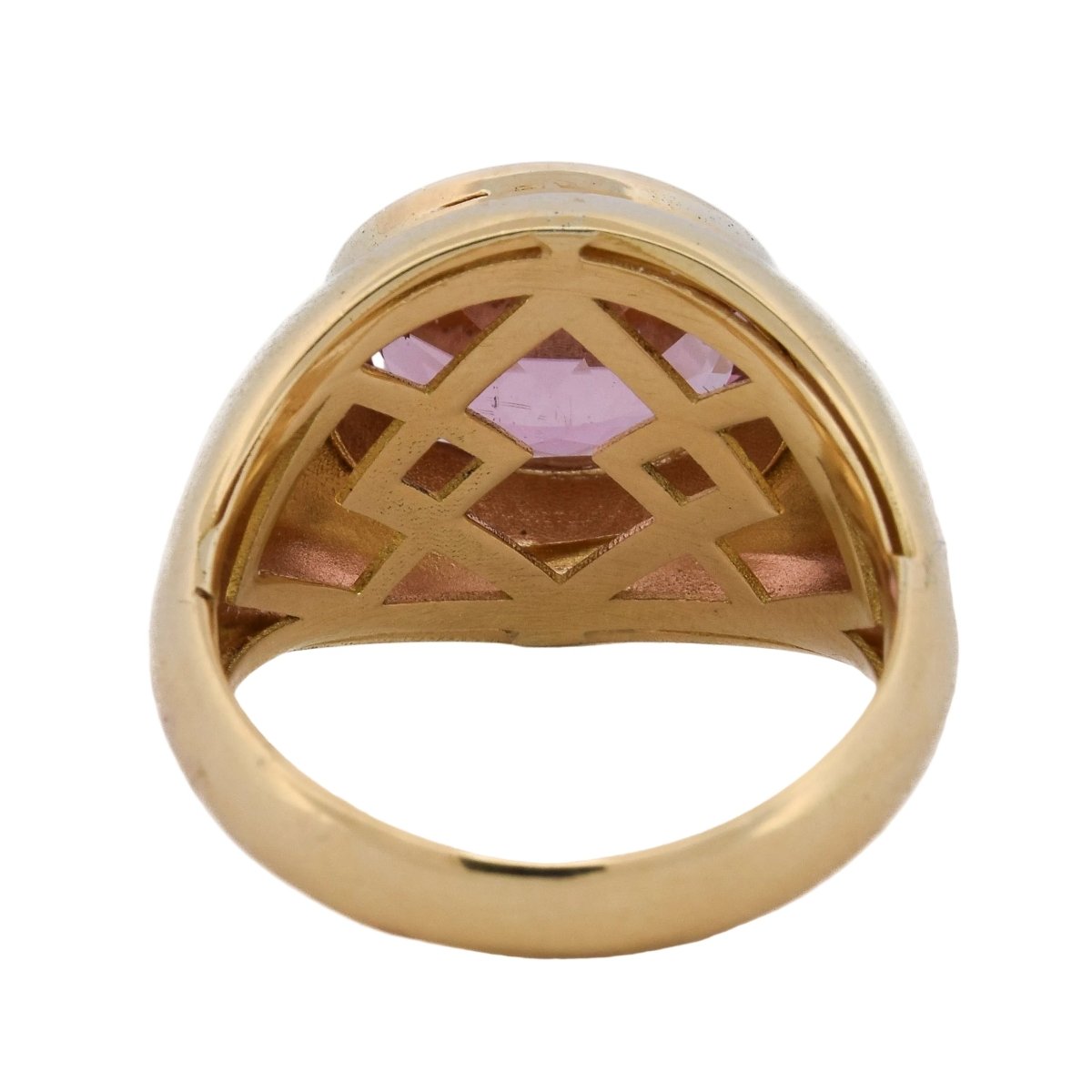 Bague Solitaire en or jaune et tourmaline - Castafiore