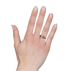 Bague Solitaire en or jaune, or blanc et saphir - Castafiore