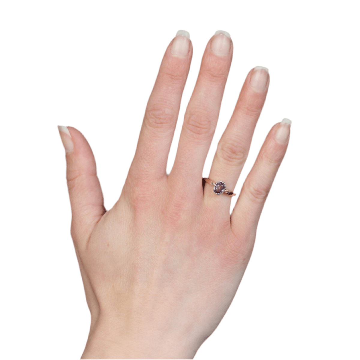 Bague Solitaire en or jaune, or blanc et saphir - Castafiore