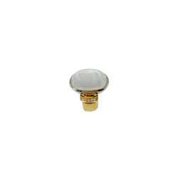 Bague Solitaire en or jaune, or blanc, pierre de lune et diamants - Castafiore