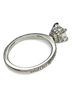 Bague Solitaire en or or blanc et diamants - Castafiore