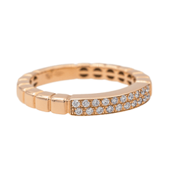 Bague Solitaire en or rose et diamants - Castafiore
