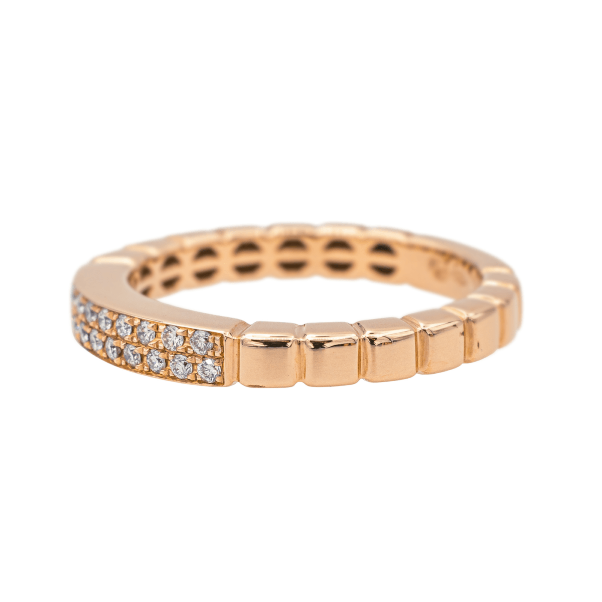Bague Solitaire en or rose et diamants - Castafiore