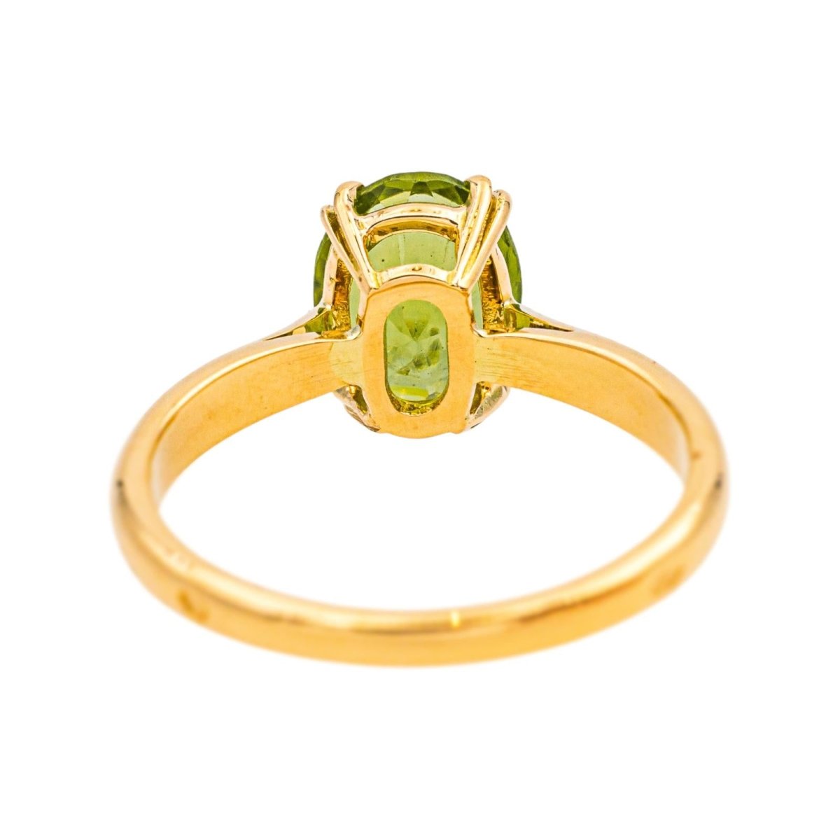 Bague Solitaire en or rose et péridot - Castafiore