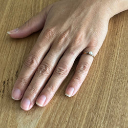 Bague Solitaire en or rose, perle et diamants - Castafiore