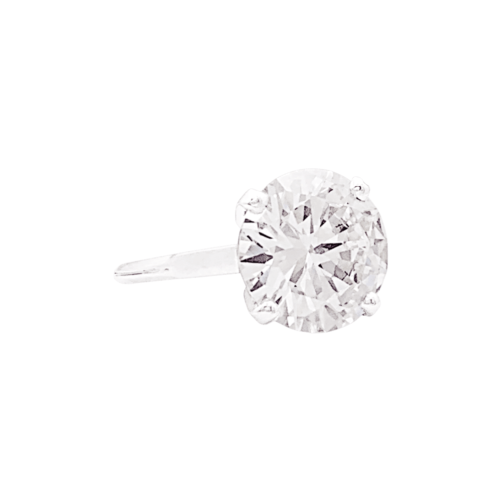 Bague Solitaire en platine et diamant - Castafiore