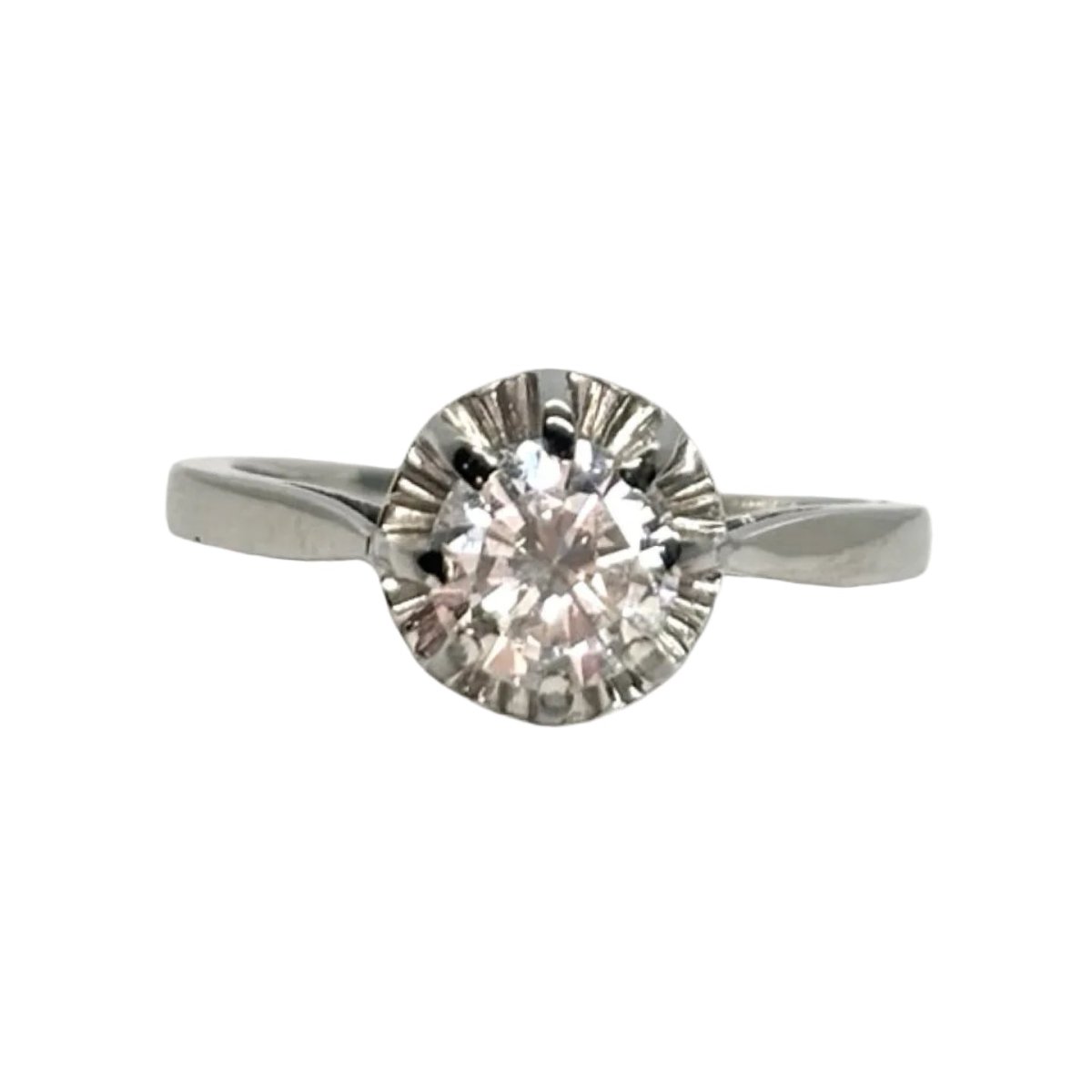 Bague Solitaire en platine et diamant - Castafiore