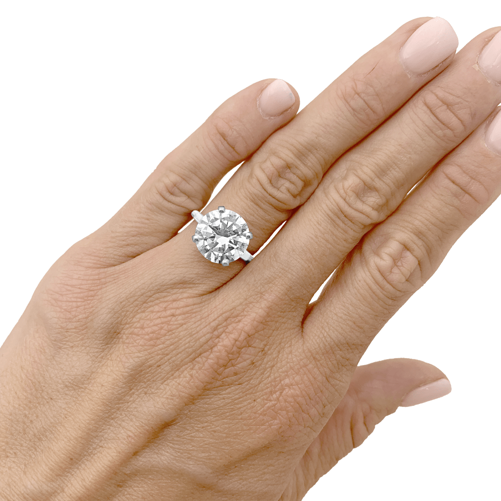 Bague Solitaire en platine et diamant - Castafiore