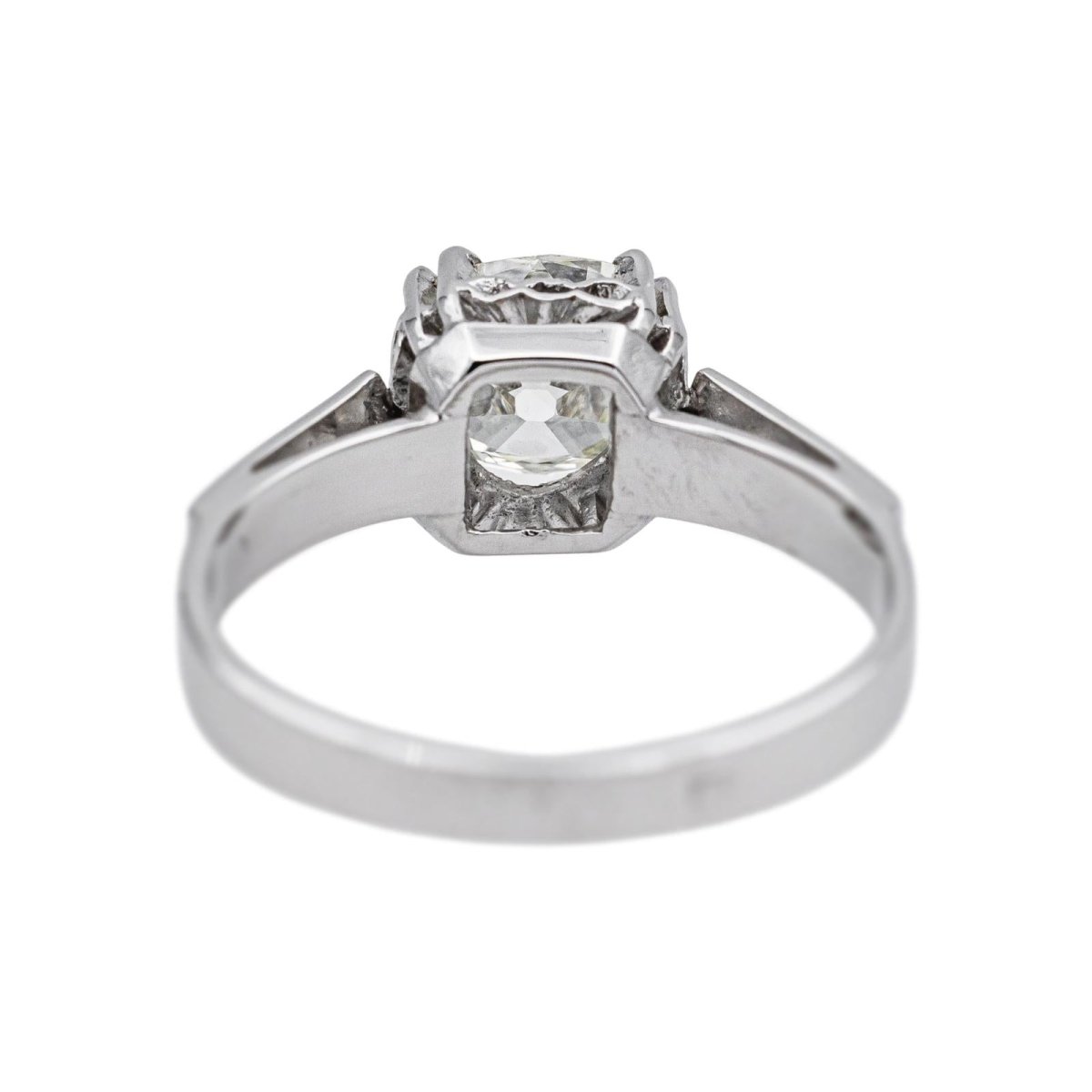 Bague Solitaire en platine et diamant - Castafiore