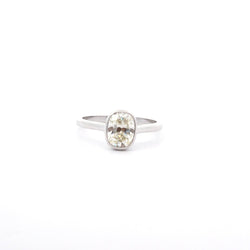 Bague Solitaire en platine et diamant - Castafiore